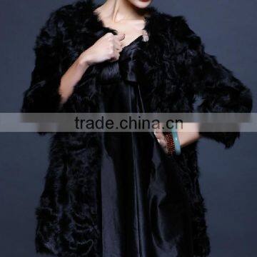 Newest Luxury Wool Fur Coats European Style Unique Women Sexy Winter Coats "11"