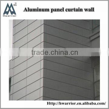 Aluminum curtain wall panel with newest design