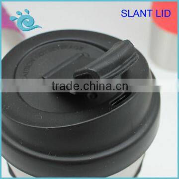 Good Quality 450ML Double Wall Stainless Isolated Coffee Mug With Anti-Slip Sleeve and Slant Lid photo-5