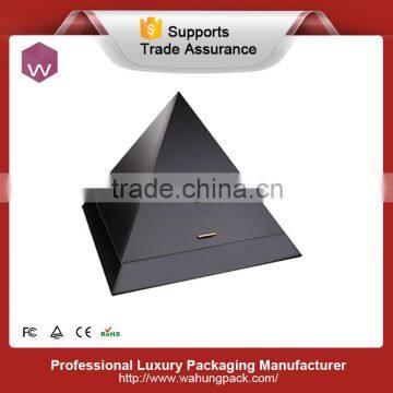 Black Large Empty Humidor Wood Cigar Box for Sale photo-4