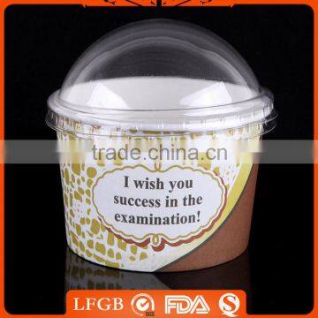 Custom Logo Printed Various sizes Disposable Paper Frozen Yogurt Cups