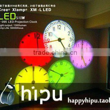 needle pointer LED projection wall clock, corporate gift clock