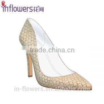 Fishskin leather wholesale high heel shoes