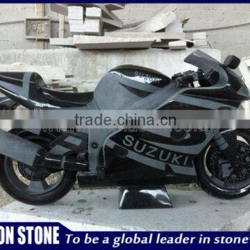 2013 Marble Black Motorcycle Statue photo-2