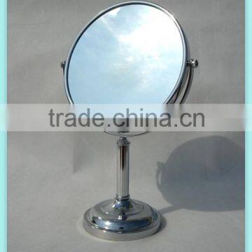 marble pillar metal jewelry/cosmetic/makeup standing mirror