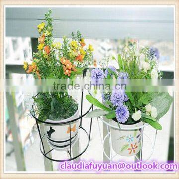 Trade Assurance ISO wrought iron plant stands, flower pot plate