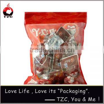 high quality plastic pe bag bread plastic bag punch hole plastic bag