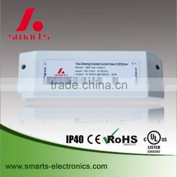 1400ma 45w dimming driver triac dimmable power supply