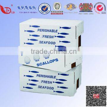 Corrugated carton box for frozen fruit vegetable packaging