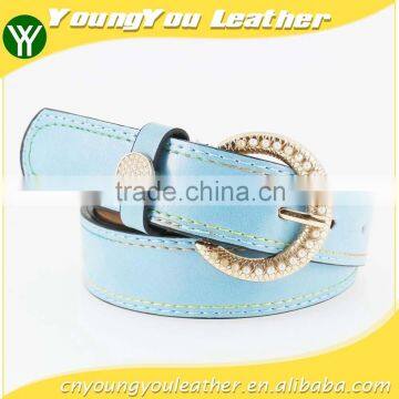 HOT Women's Fashion PU Leather Belts for Jeans With Pear Beans Buckles in China Factory