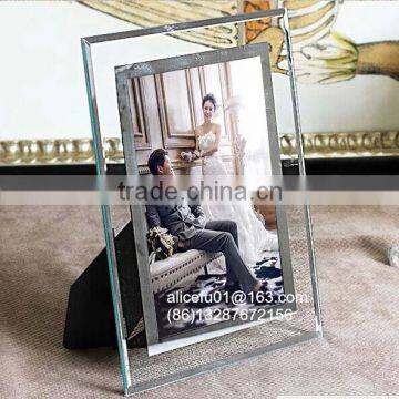 4x6 5x7 Hanging Beveled Glass Photo Picture Frame for Home Decor Gifts photo-4