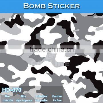 HD-070 CARLIKE Air Bubble Free Durable Car Body Sticker Bomb