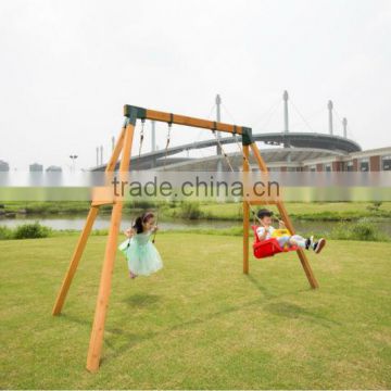 Simple Wooden Outdoor Swing Set TYS-S01