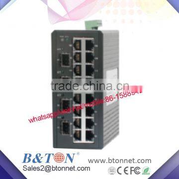 4*1000M SFP Slot and 16*10/100M RJ45 Port industrial fiber converter