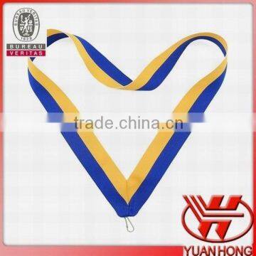 gold blue ribbon medal lanyards