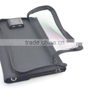 2016 Outdoor Fittings 12W 2Pcs Portable Foldable Solar Charger With 23-24% Solar Conversion Rate
