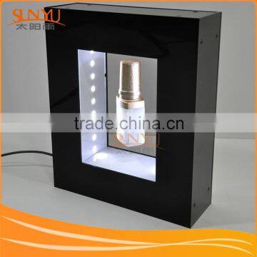 7*9 Inch Cube Shape Black Magnetic Levitation Display