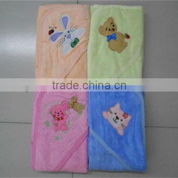 Wholesale 100% cotton terry baby towel with hood