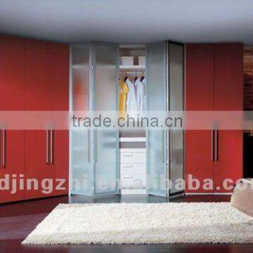 Modern red acrylic wardrobe