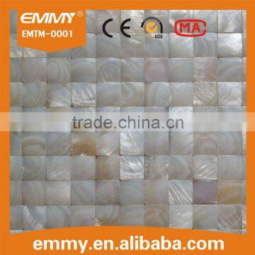 hot sale nature European design white convexed mother of pearl shell mosaic tiles