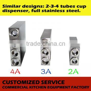 Bar Equipment Stainless Steel 4 Heads Cup Holder Coffee Cup Dispenser photo-3