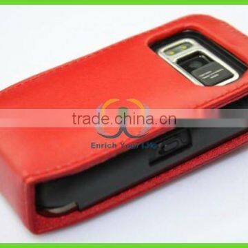 best price red leather mobil phone cases cover for nokia