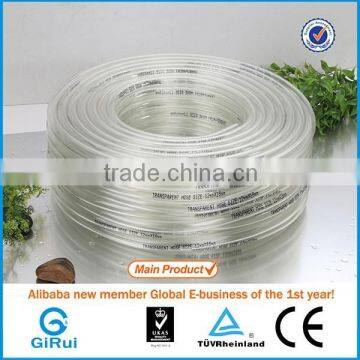 CE ROHS transparent pvc pipe,pvc transparent hose, clear vinyl hose