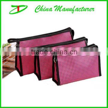 Fashion travel cosmetic bag sets 3 pcs set toiletry bags wholesale