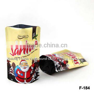 biscuit foil food packaging bag with bottom gusset