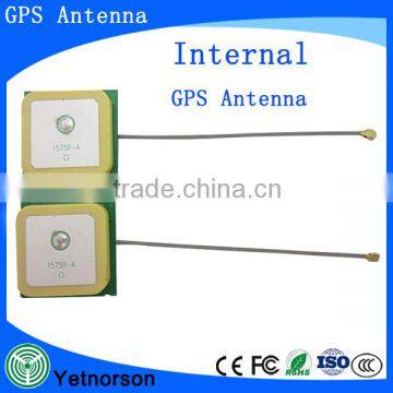 28dBi High Lan Gain Internal GPS Antenna 25*25mm Gps Ceramic Pcb Antenna With 1.13 Cable