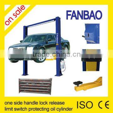 manual one side release two post car lift