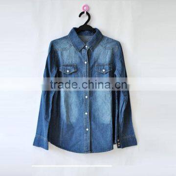 Top fashion denim shirts for young lady