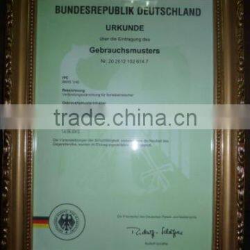 Utility Models Certificate