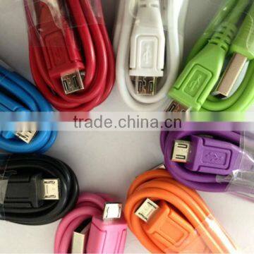 8 Colors Micro USB Cable For Mobile Phone Samsung Galaxy