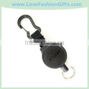 Mid Size Carabiner Badge Reel with Key Ring