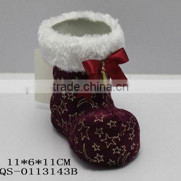 Plastic santa christmas boots