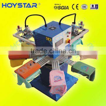 2 color professional silk screen machine for non-slip sock printing