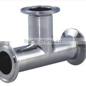 sanitary clamp tee stainless steel tee dairy processing pipe fitting