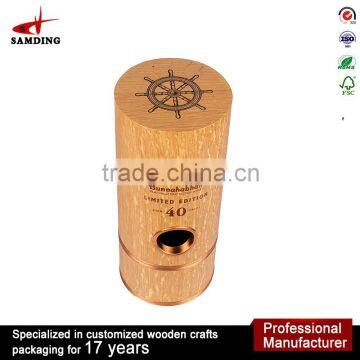 Accept OEM Handmade Wine Glass Packing wooden Bottle Wine Box