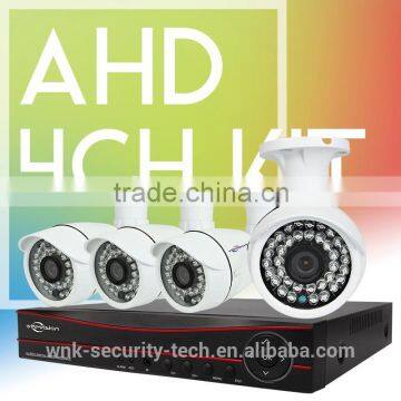 Vitevison security camera system with 1mp 1.3mp AHD camera H.264 4ch AHD DVR Kit