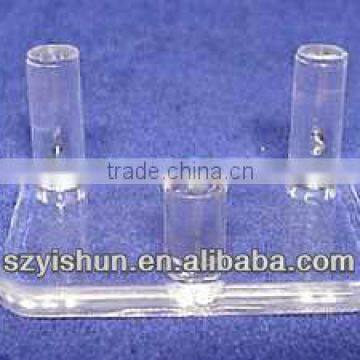 2.00 Inch Clear Acrylic 3 Peg Mineral and Geode Display Stands