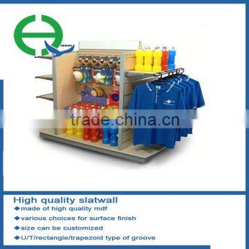 Hot sale high quality mdf display stand for supermarket