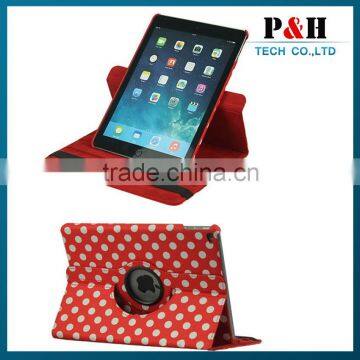 Popular Customized 360 Rotatable Printing Stand Pu Leather Case For Ipad Air 2