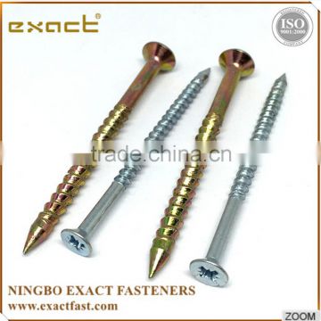 countersunk head phillips zinc white zinc yellow nail screw