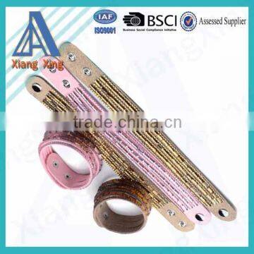 Fashion Design Small Rhinestone Mix Pink Color Crystal Stone Bracelet photo-5