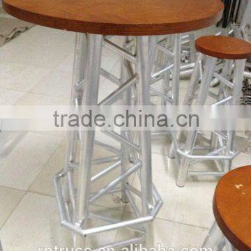 Heavy-duty Bar counter and bar chair sets with aluminum frame