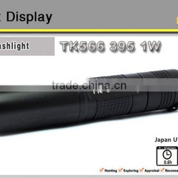 3w flashlight with 1w 395nm Japan high quality UV chip TANK007 TK566