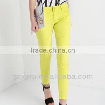 Fashion simple cowboy pencil pants for woman