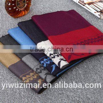 Men Winter Warm Wool Soft Scarf Long Tassel Wrap Pashmina Mens Shawl photo-2