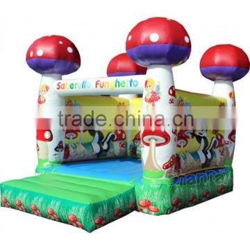 lovely inflatable mushroom bouncy castle for kids/jumping bouncer castle for kids